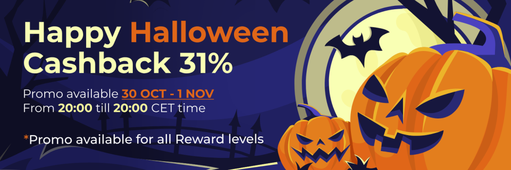 [Terminato] Offerta Speciale di Halloween: 31% di Cashback!