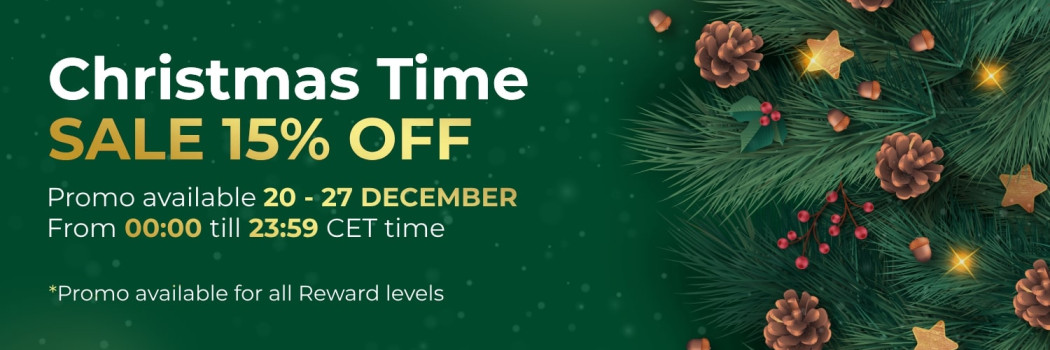 [Clôture] Promo de Noël - 15 % de réduction sur tous nos produits !