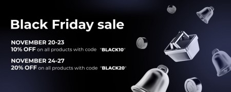 [Ended] Black Friday Promo - 20% OFF on all our products!